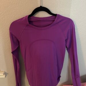 lululemon athletica Vibrant Purple Long Sleeve Top